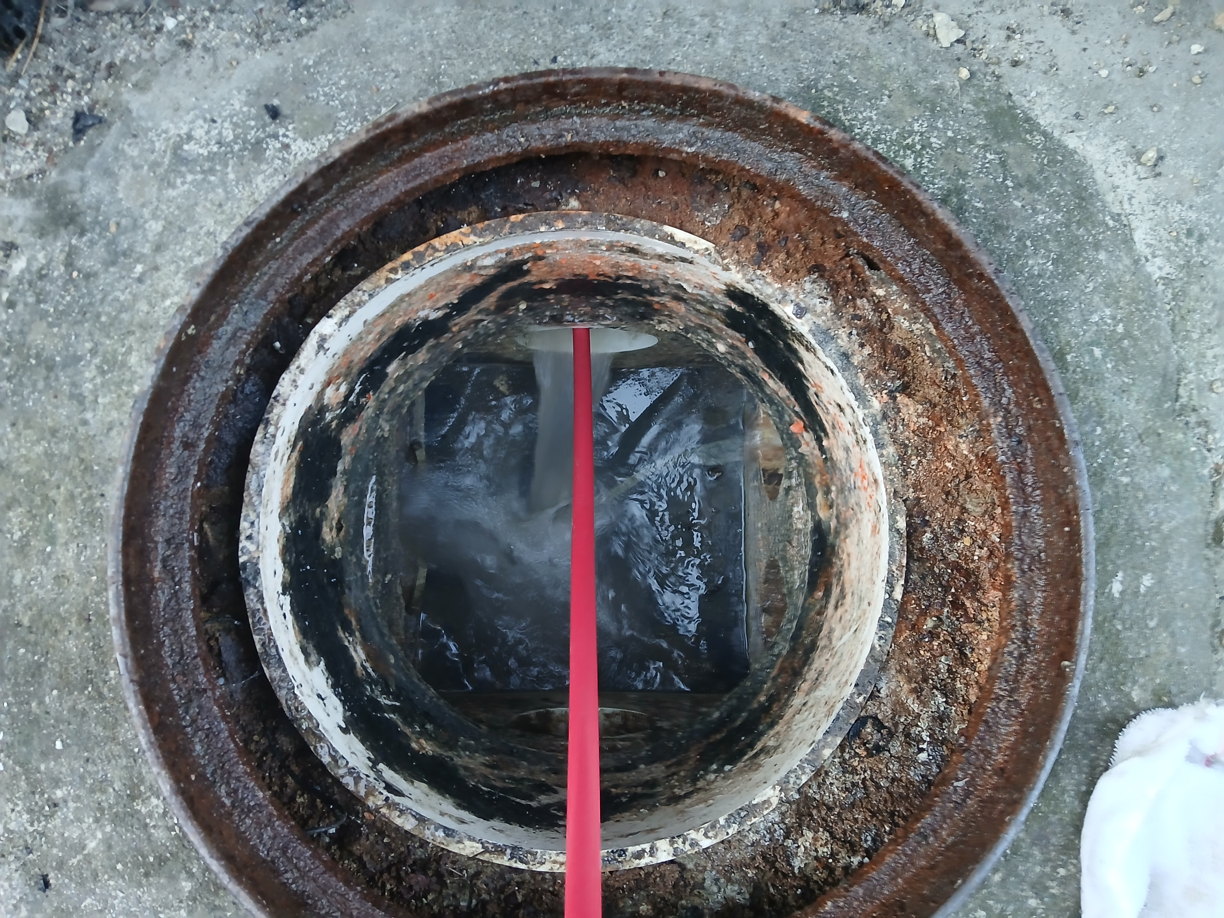 하수구 막힘 작업